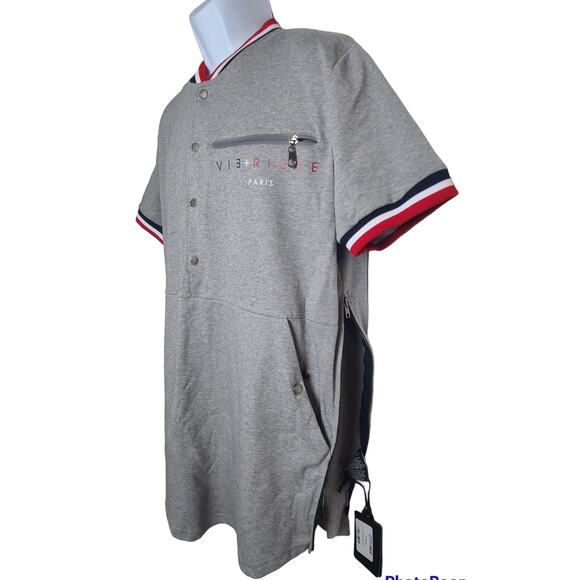 Vie+Riche Paris Gray T-Shirt Premium Urban Streetwear Top MSRP $108 Men's M - Picture 1 of 9